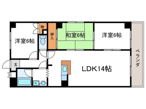 シベール阪急桂の物件間取画像